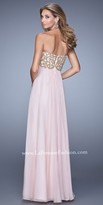 Thumbnail for your product : La Femme Pearl-Embellished Empire Waist Prom Dress