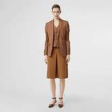 Thumbnail for your product : Burberry Box Pleat Detail Cotton A-line Skirt