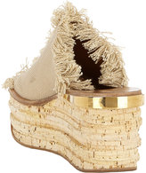 Thumbnail for your product : Chloé Fringe-Trim Platform Sandals