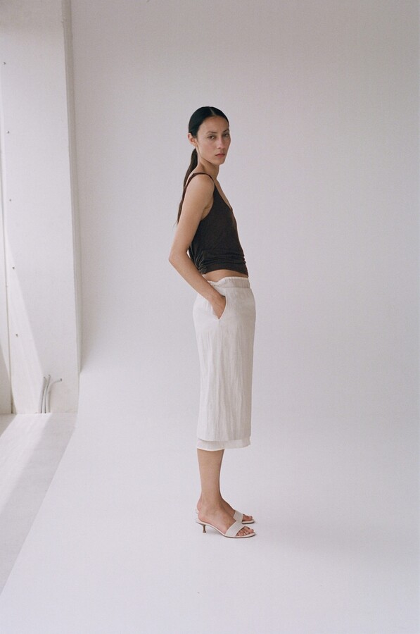 MANGO Kitten heel sandals beige