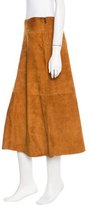 Thumbnail for your product : Dolce & Gabbana Suede Midi Skirt