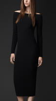 Thumbnail for your product : Burberry Cut-Out Back Crêpe Dress