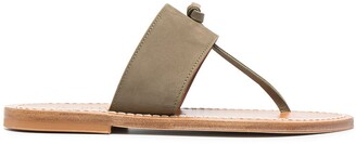 K. Jacques T-bar leather sandals