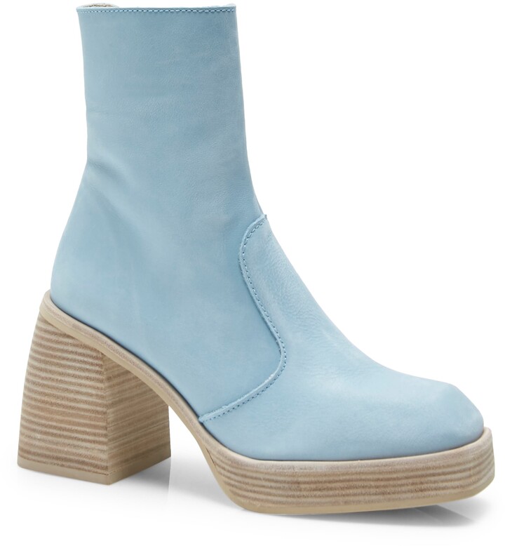 light blue booties