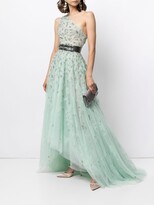 Thumbnail for your product : Saiid Kobeisy One-Shoulder Beaded Tulle Dress