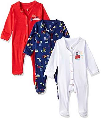 Mothercare Baby Boys 3 Pack BEEP Sleepsuit,(Size: 56)