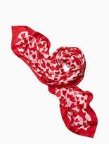 Thumbnail for your product : Kate Spade heart party square scarf