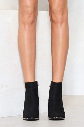 Nasty Gal Coyote Ugly Faux Suede Bootie
