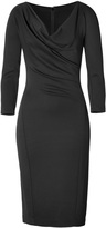 Thumbnail for your product : Donna Karan Draped Dress in Black Gr. L