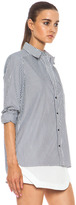Thumbnail for your product : Jenni Kayne Button Down Cotton Shirt in Black & White