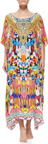 Thumbnail for your product : Camilla Silk Printed Round-Neck Caftan Coverup, Holi