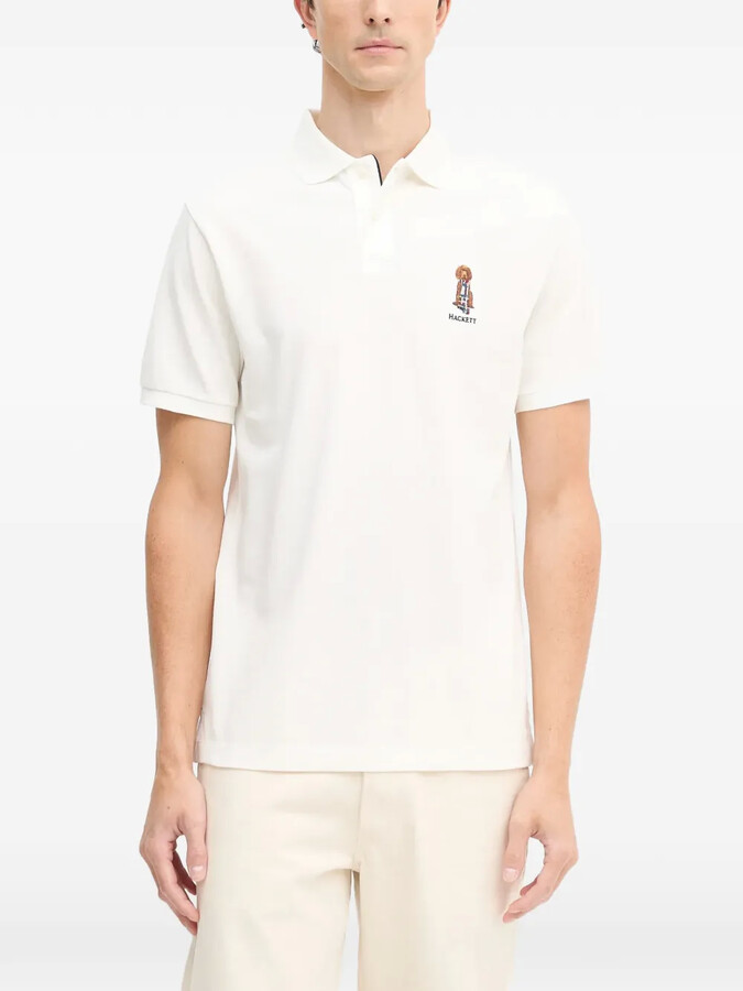 Hackett Embroidered-Logo Polo Shirt