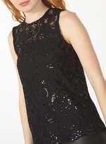 Thumbnail for your product : Black Sequin Lace Top
