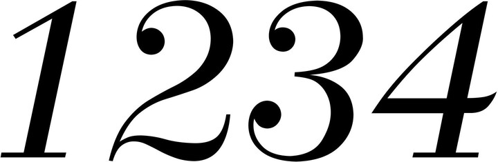 Set Of Two | 2 Mailbox Numbers Vinyl Decal Stickers - 2" Tall House Home Address Custom