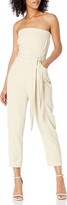 Thumbnail for your product : KENDALL + KYLIE Womens Strapless Jumpsuit with Waist Tie