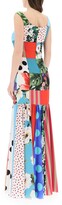Thumbnail for your product : Dolce & Gabbana LONG PATCHWORK DRESS 40 Light blue,White,Black,Green,Pink Silk