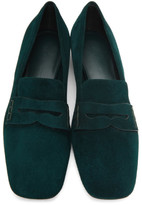 Thumbnail for your product : KHAITE Green Suede Carlisle Loafers