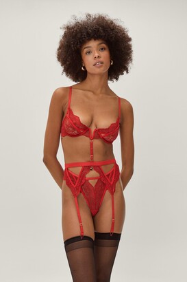 Red Bra And Suspenders | Shop the world's largest collection of fashion |  ShopStyle UK