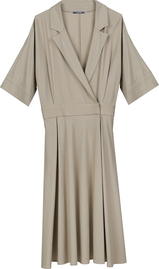 Inavati Neutrals A-Line Light Taupe Dress