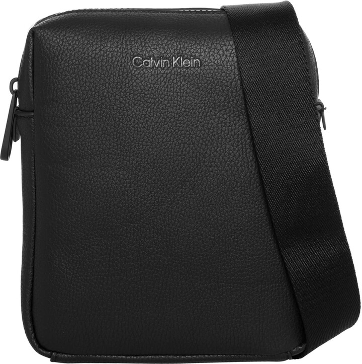 Calvin Klein Logo Plaque Messenger Bag - ShopStyle