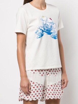 Undercover Hello Kitty-print cotton T-shirt