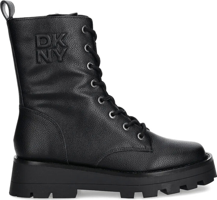 DKNY Sejal lace-up lug-sole boots