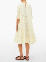 Thumbnail for your product : Merlette New York Paradis Tiered Cotton Sun Dress - Yellow