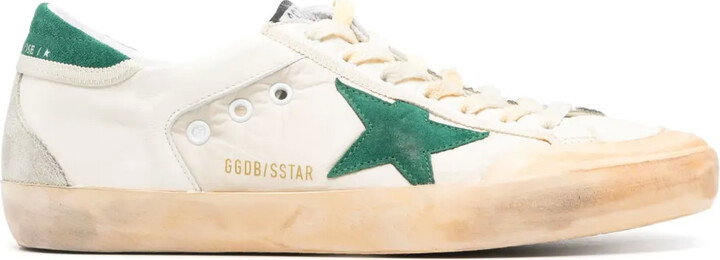 Golden Goose Super-Star distressed panelled sneakers
