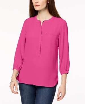 JM Collection Pleated-Back Blouse, Created for Macy's