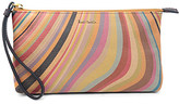 Thumbnail for your product : Paul Smith Swirl leather wristlet pouch