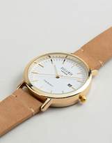Thumbnail for your product : Reclaimed Vintage Inspired Leather Watch In Brown Exclusive To ASOS