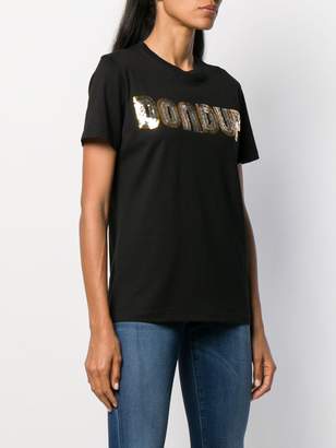Dondup sequin embroidered T-shirt
