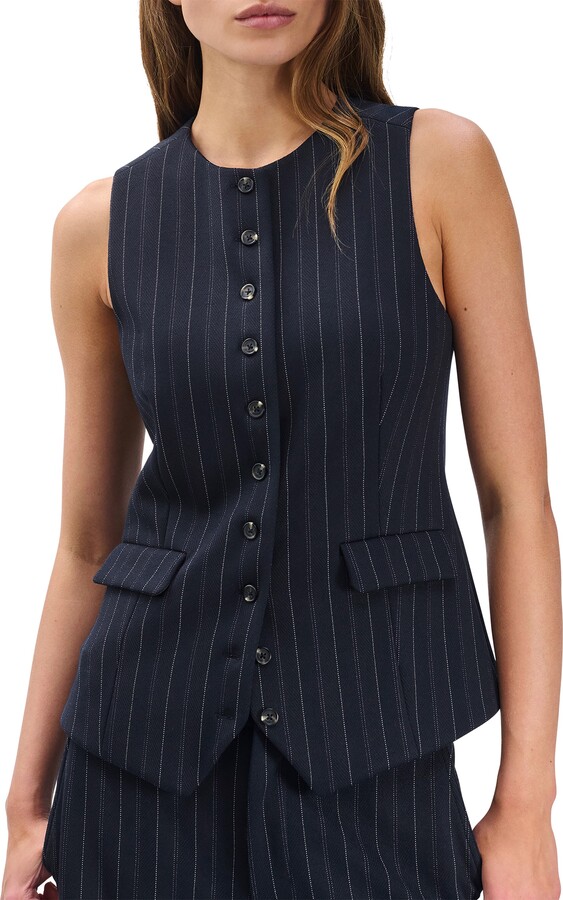 Rag & Bone Irina Ponte Longline Vest