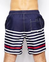 Thumbnail for your product : ASOS Swim Shorts In Mid Length With Stripe