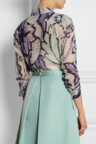 Thumbnail for your product : Burberry Printed silk-georgette blouse