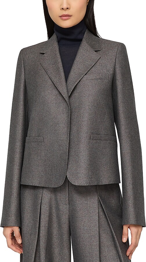 Lafayette 148 New York Cropped Boyfriend Blazer