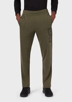 Thumbnail for your product : Ea7 Cotton Joggers With Vertical Logo