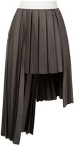Thumbnail for your product : Peter Do Asymmetric Pleated Midi Skirt