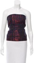 Thumbnail for your product : Intermix Brocade Strapless Top