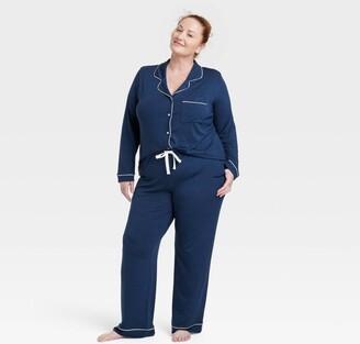 Women's Beautifully Soft Pajama Pants - Stars Above™ Light Blue L