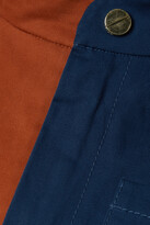 Thumbnail for your product : Monse Belted Color-block Cotton-blend Twill Playsuit - Blue