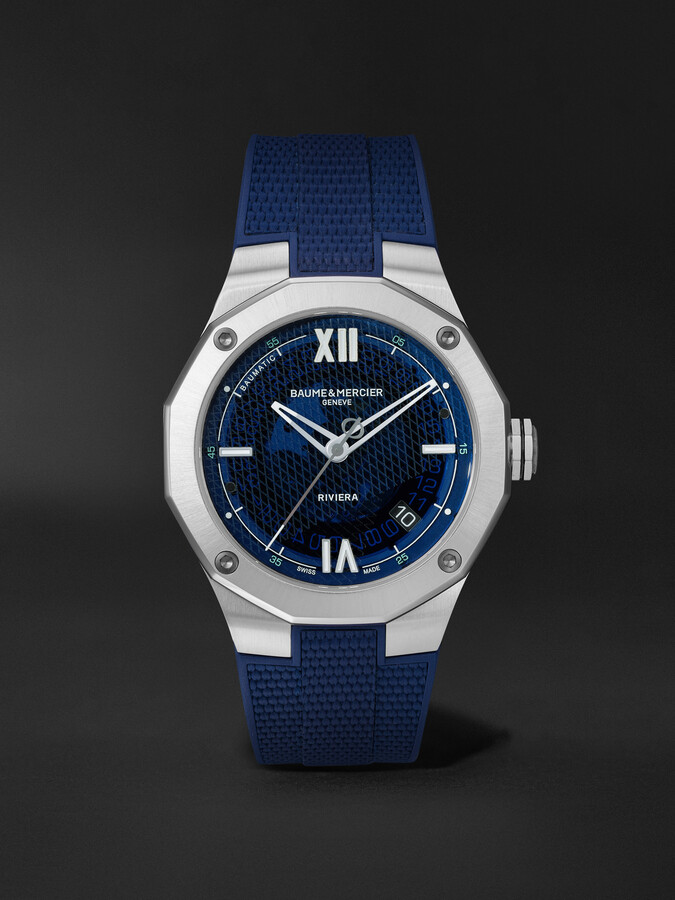 Baume & Mercier Riviera Automatic 42mm Stainless Steel and Rubber Watch, Ref. No. M0A10701