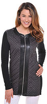 Thumbnail for your product : Peter Nygard Mixed-Media Faux-Leather Quilted Jacket