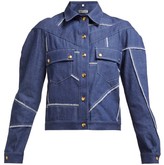 Thumbnail for your product : Symonds Pearmain - Patchwork Single-breasted Denim Jacket - Denim