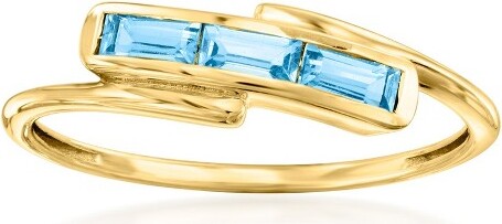 Ross-Simons Ross-Simons0.30ct.t.w.SwissBlueTopazRingin10ktYellowGoldSize9