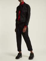 Thumbnail for your product : Proenza Schouler Pswl - Gingham Print Cotton Blend Top - Womens - Black Red