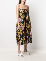 Thumbnail for your product : Marni Graphic-Print Pleated Midi Dress