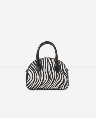 The Kooples Irina zebra-print medium-size bag