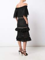 Thumbnail for your product : Prabal Gurung off-shoulder tiered ruffle dress
