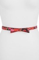 Thumbnail for your product : Kate Spade 'rio' Floral Skinny Bow Belt